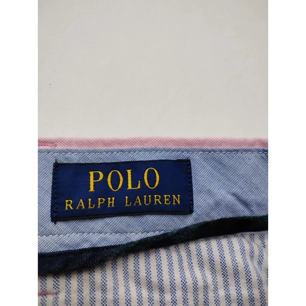 Polo Ralph Lauren Pink Oxford Chino Shorts Size Mens 32 inseam 10in